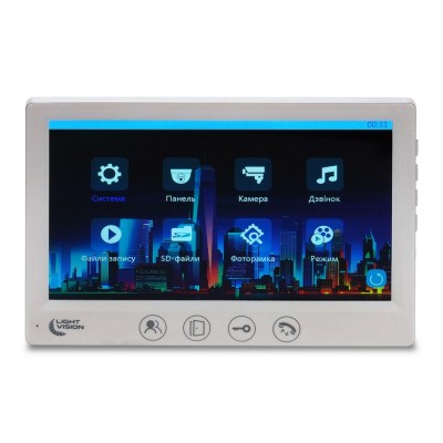 Відеодомофон 7" Light Vision AMSTERDAM FHD White Відеодомофон 7" Light Vision AMSTERDAM FHD White