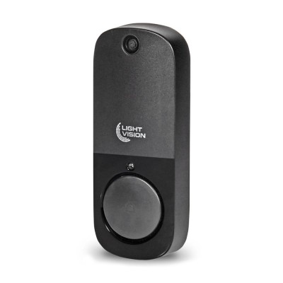 Дверний WiFi дзвінок Light Vision VLC-DR10T(Tuya) Black з ІЧ-датчиком руху
