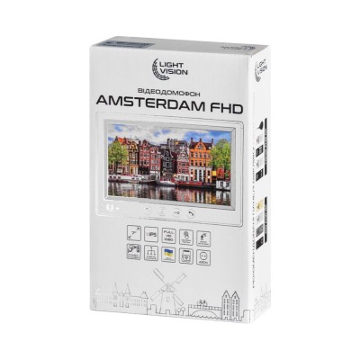 Відеодомофон 7" Light Vision AMSTERDAM FHD White Відеодомофон 7" Light Vision AMSTERDAM FHD White