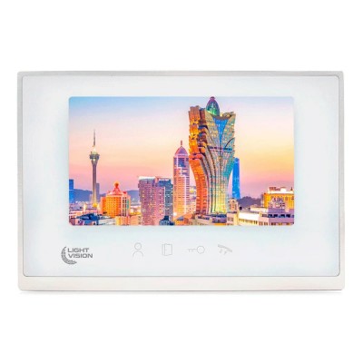 Відеодомофон 7” Light Vision MACAO FHD White Відеодомофон 7” Light Vision MACAO FHD White