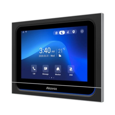 Відеодомофон 7” WiFi Akuvox X933W SIP Black Android з Bluetooth
