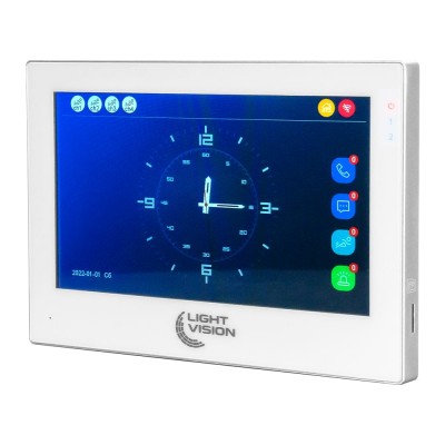 Відеодомофон 7" WiFi Tuya Light Vision SINGAPORE FHD White