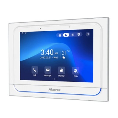 Відеодомофон 7” WiFi Akuvox X933W SIP White Android з Bluetooth