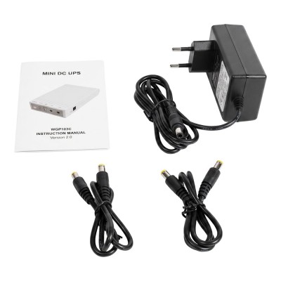 Джерело безперебійного живлення Mini UPS WGP UPS103C 20000mAh 5V/12V/12V, Li-ion 4*5Ah, для роутера та оптичного терміналу