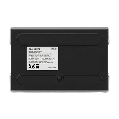 Источник бесперебойного питания Mini UPS SKE SIRIUS 45W 30000mAh 5V/9V/12V/24V/PoE, LiFePO4 2*15Ah, для роутера и оптического терминала