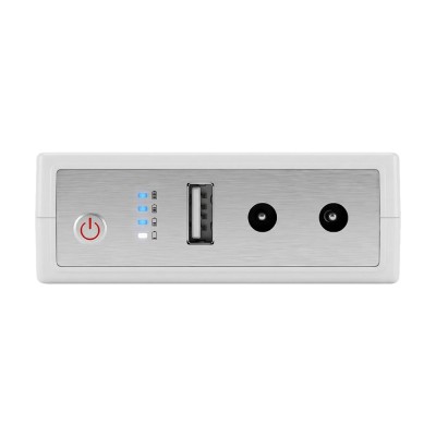 Комплект Mini UPS з блоком живлення: джерело безперебійного живлення Mini UPS WGP UPS103C 16000mAh 5V/12V/12V, Li-ion 4*4Ah, для роутера і оптичного термінала та блок живлення SPF-1202B 12V/2A (24W)