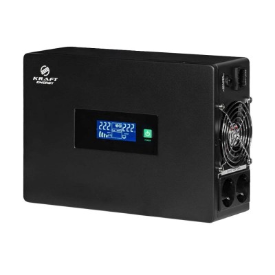 Комплект резервного живлення 1500W 2400Wh: високочастотний інвертор Kraft KRF-SAVR1500VA/1.5kW-24V + 2 акумуляторні батареї Trinix TGL12V100Ah/20Hr GEL