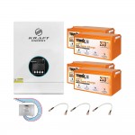 Комплект резервного живлення: гібридний інвертор на 5kW Kraft + 4 шт. 12В 200Аг Trinix TGL12V200Ah/20Hr GEL Super Charge Комплект резервного живлення: гібридний інвертор на 5kW Kraft + 4 шт. 12В 200Аг Trinix TGL12V200Ah/20Hr GEL Super Charge