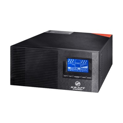 Инвертор Kraft KRF-AVR600VA/500W-12V с правильной синусоидой под внешний аккумулятор