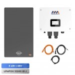 Комплект резервного живлення: гібридний інвертор 5kW Megarevo й акумуляторна батарея 51.2В 10240Втг Voltsmile W1 Classic LiFePO4 Комплект резервного живлення: гібридний інвертор 5kW Megarevo й акумуляторна батарея 51.2В 10240Втг Voltsmile W1 Classic LiFePO4