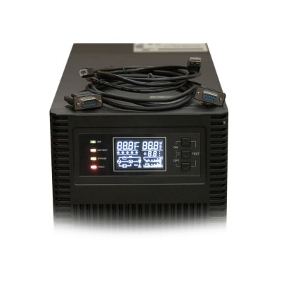 Источник бесперебойного питания Kraft KRF-T6000VA/6000W(LCD) Pro Online UPS со встроенными аккумуляторными батареями Источник бесперебойного питания Kraft KRF-T6000VA/6000W(LCD) Pro Online UPS со встроенными аккумуляторными батареями