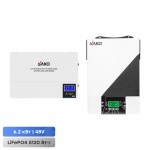 Комплект резервного живлення Sako: гібридний інвертор 6.2 кВт SUNON IV 48В +120A MPPT й акумуляторна батарея 51.2В 5120Втг Li-Wall series LiFePo4 Комплект резервного живлення Sako: гібридний інвертор 6.2 кВт SUNON IV 48В +120A MPPT й акумуляторна батарея 51.2В 5120Втг Li-Wall series LiFePo4