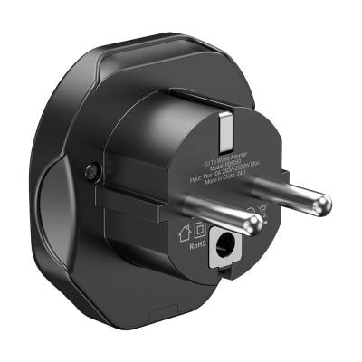 Перехідник мережевий EU – універсальна розетка Choetech PD5030 2500W 10A