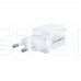 Мережевий зарядний пристрій Choetech PD6052 PD35W GAN A+C White
