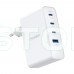 Мережевий зарядний пристрій Choetech PD9002 PD100W GAN USB-A+3xUSB-C White
