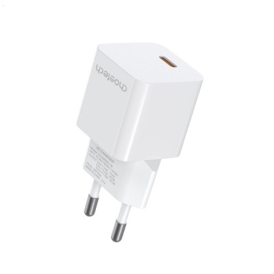 Мережевий зарядний пристрій Choetech PD5010 PD20W GAN USB-C White Мережевий зарядний пристрій Choetech PD5010 PD20W GAN USB-C White