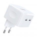 Мережевий зарядний пристрій Choetech Q5008 PD35W 2xUSB-C White