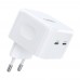 Мережевий зарядний пристрій Choetech Q5008 PD35W 2xUSB-C White