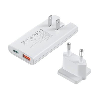 Сітчасте зарядне пристрій Choetech PD6011 Ultra thin PD67W GAN A+C White