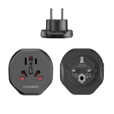Перехідник мережевий EU – універсальна розетка Choetech PD5030 2500W 10A