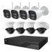 Комплект IP-відеонагляду на 8 камер TVT IP-Video Kit 8x5Mp (D/B) WiFi: 4 циліндричні 5Mp WiFi відеокамери + 4 купольні 5Mp WiFi відеокамери + 8-канальний 8Mp відеореєстратор