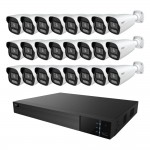 Комплект IP-відеонагляду на 24 камери TVT IP-Video Kit 24x6Mp (B): 24 циліндричних 6Mp відеокамер + 32-канальний 12Mp відеореєстратор