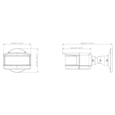 IP-відеокамера панорамна 2Mp*4 TVT TD-6528M3N (D/PE/AR2) f=3.3mm