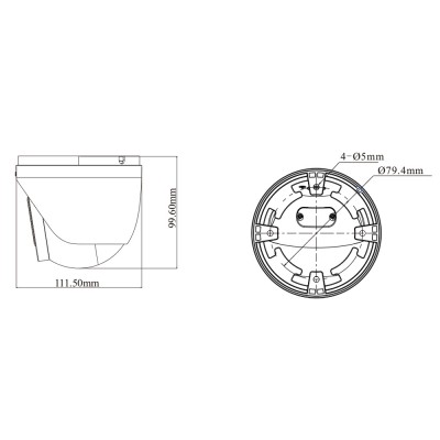 IP-відеокамера 4Mp TVT TD-9545C4-A-PA(PE/AW3) White f=2.8mm, ІЧ+LED-підсвічування, з мікрофоном IP-відеокамера 4Mp TVT TD-9545C4-A-PA(PE/AW3) White f=2.8mm, ІЧ+LED-підсвічування, з мікрофоном