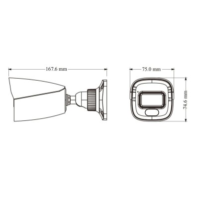 IP-відеокамера 8Mp TVT TD-9481S4L-C(D/PE/AW2) White f=2.8mm, ІЧ+LED-підсвічування, з мікрофоном