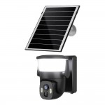 IP PTZ-відеокамера автономна з WiFi, прожектором та сонячною панеллю 3Mp Light Vision VLC-6103WLS Black (Lamp+Solar) (CareCam Pro) f=3.6mm, на акумуляторних батареях
