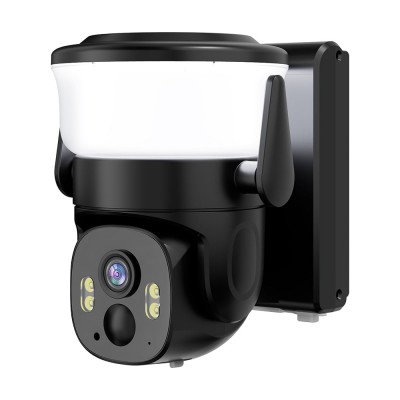 IP PTZ-відеокамера автономна з WiFi, прожектором та сонячною панеллю 3Mp Light Vision VLC-6103WLS Black (Lamp+Solar) (CareCam Pro) f=3.6mm, на акумуляторних батареях