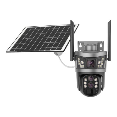 IP PTZ-відеокамера автономна з 4G та сонячною панеллю 3Mp+3Mp Light Vision VLC-9530IG10Z/2C3S (Solar) f=4+8mm, на акумуляторних батареях