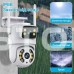 IP PTZ-відеокамера з WiFi 3Mp+3Mp Light Vision VLC-9130WI/2C (Tuya) f=3.6mm+3.6mm, ІЧ+LED-підсвічування, з мікрофоном