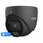 IP-відеокамера 2Mp TVT TD-9524S4L-C(D/PE/AW1) Black f=2.8mm, ІЧ+LED-підсвічування, з мікрофоном