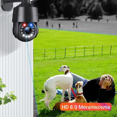 IP PTZ-відеокамера з WiFi 8Mp Light Vision VLC-9808-PTZ20(CamHi) f=4.7-94mm 20x, з мікрофоном