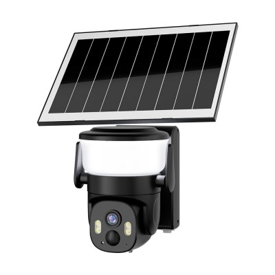 IP PTZ-відеокамера автономна з WiFi, прожектором та сонячною панеллю 3Mp Light Vision VLC-6103WLS Black (Lamp+Solar) (CareCam Pro) f=3.6mm, на акумуляторних батареях
