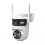 IP PTZ-відеокамера з WiFi 4Mp+4Mp Light Vision VLC-9304WI/2C (Tuya) f=4mm, ІЧ+LED-підсвічування, з мікрофоном