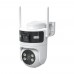 IP PTZ-відеокамера з WiFi 4Mp+4Mp Light Vision VLC-9304WI/2C (Tuya) f=4mm, ІЧ+LED-підсвічування, з мікрофоном