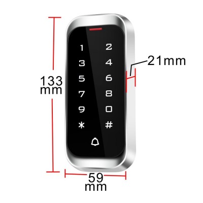 Клавіатура з контролером і зчитувачем EM-Marine, HID та Mifare Trinix TRK-1107EHMW водонепроникна Клавіатура з контролером і зчитувачем EM-Marine, HID та Mifare Trinix TRK-1107EHMW водонепроникна