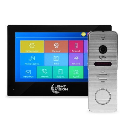 Комплект відеодомофона Light Vision: домофон 7 Комплект відеодомофона Light Vision: домофон 7