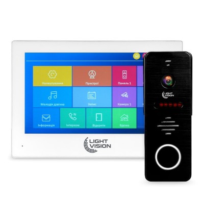 Комплект відеодомофона Light Vision: домофон 7 Комплект відеодомофона Light Vision: домофон 7