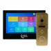 Комплект видеодомофона Light Vision: домофон 7" SINGAPORE (AI) FHD Black и видеопанель RIO FHD Gold