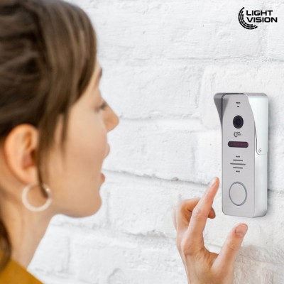 Комплект відеодомофона Light Vision: домофон 7" AMSTERDAM FHD Grey та відеопанель RIO FHD Silver Комплект відеодомофона Light Vision: домофон 7" AMSTERDAM FHD Grey та відеопанель RIO FHD Silver