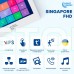 Комплект видеодомофона Light Vision: домофон 10" SINGAPORE (AI) FHD White и видеопанель RIO FHD Gold
