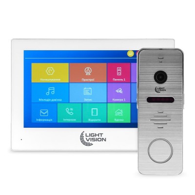 Комплект відеодомофона Light Vision: домофон 7 Комплект відеодомофона Light Vision: домофон 7
