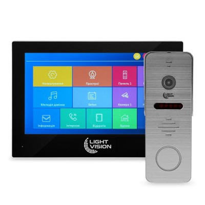 Комплект відеодомофона Light Vision: домофон 7 Комплект відеодомофона Light Vision: домофон 7