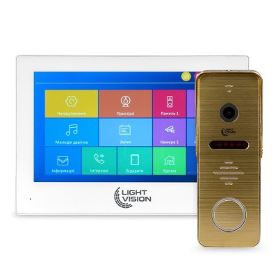 Комплект відеодомофона Light Vision: домофон 7 Комплект відеодомофона Light Vision: домофон 7