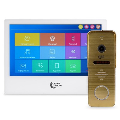 Комплект відеодомофона Light Vision: домофон 10 Комплект відеодомофона Light Vision: домофон 10