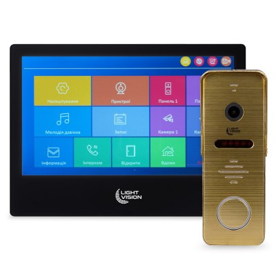 Комплект відеодомофона Light Vision: домофон 10 Комплект відеодомофона Light Vision: домофон 10