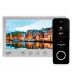 Комплект видеодомофона Light Vision: домофон 7" AMSTERDAM FHD White и видеопанель RIO FHD Black